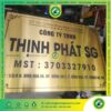 Biển Tên Công Ty Inox Vàng Xước In UV Thịnh Phát SG Bền Đẹp