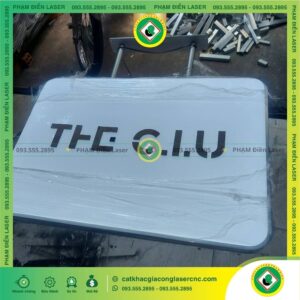 Biển Vẫy 3D Chữ Nổi Mica LED Trắng Shop Thời Trang Nữ THE CIU