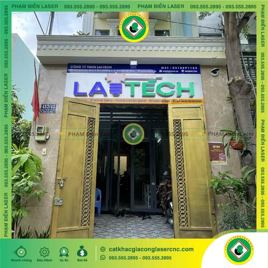 Kinh nghiệm lựa chọn đơn vị làm biển hiệu Alu trắng chữ nổi Mica